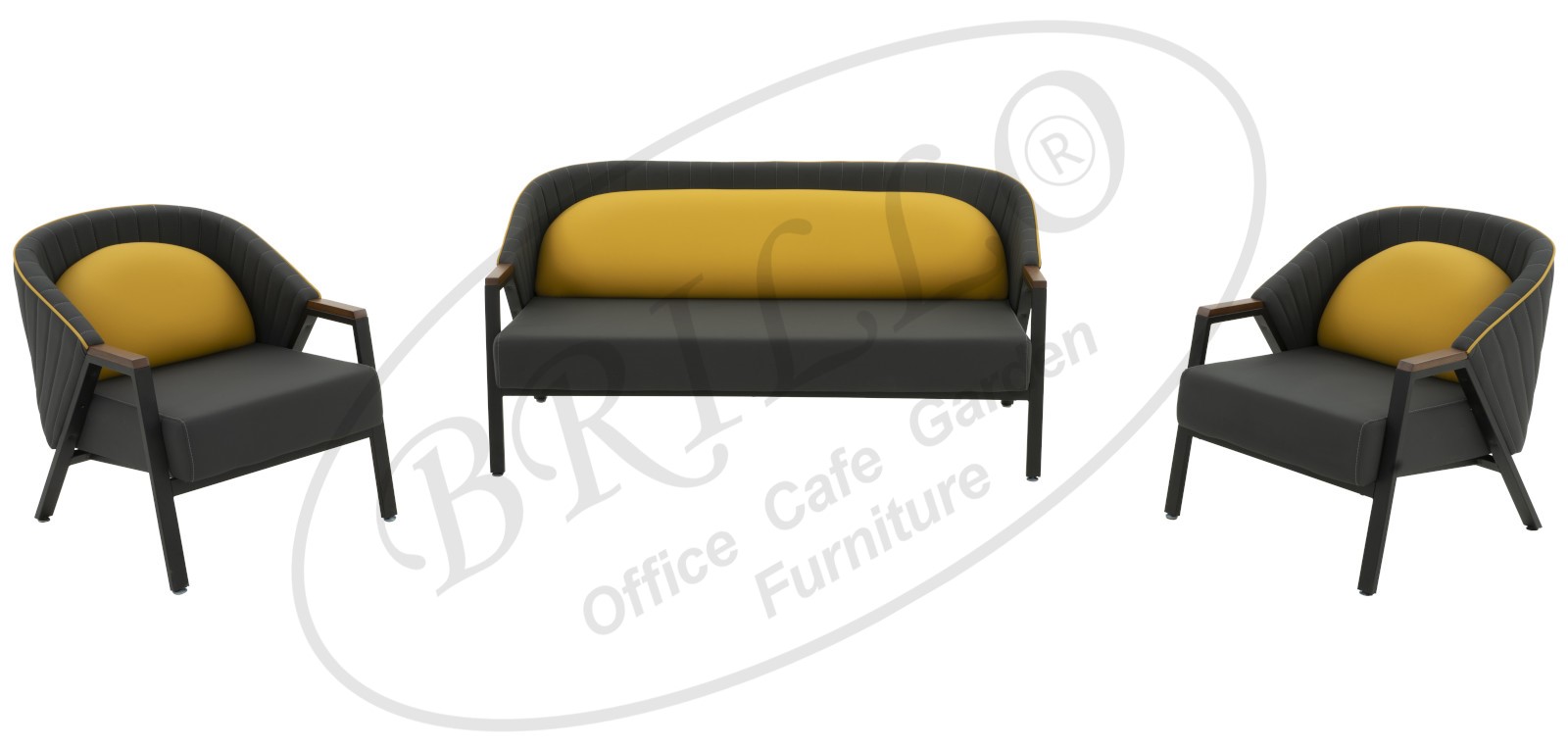 Oyster Üçlü Oturma Grubu - Ofis mobilyası - Ofis mobilyaları